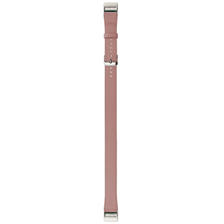 Genuine Leather Double Wrap Watch Strap Wrist Band Replacement for Fitbit Charge 2 - Pink-2