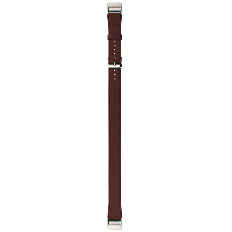 Genuine Leather Double Tour Watch Band Replacement for Fitbit Charge 2 - Brown-2