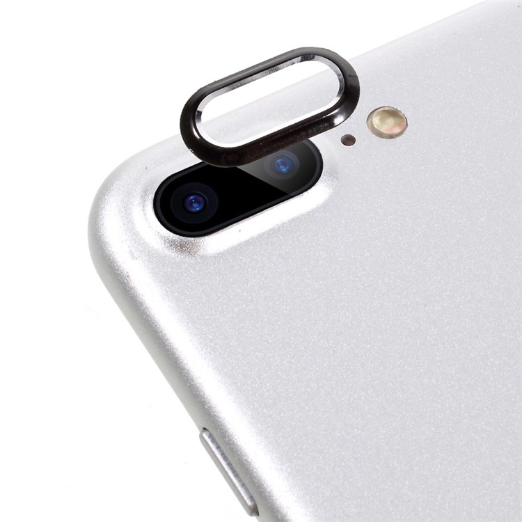 Back Camera Lens Protective Cover Ring for iPhone 8 Plus / 7 Plus 5.5 inch - Jet Black-1