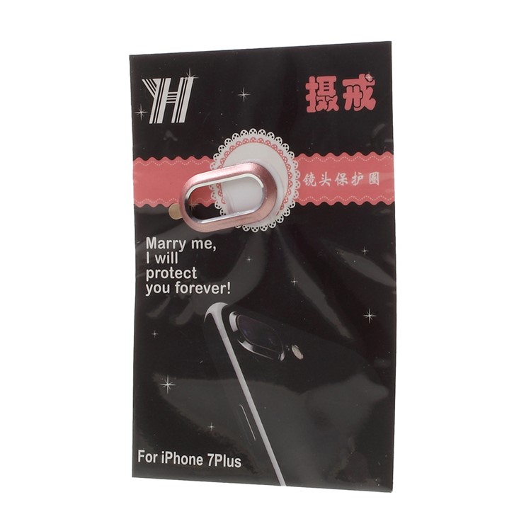 Rear Camera Lens Protective Ring for iPhone 8 Plus / 7 Plus 5.5 inch - Rose Gold Color-4