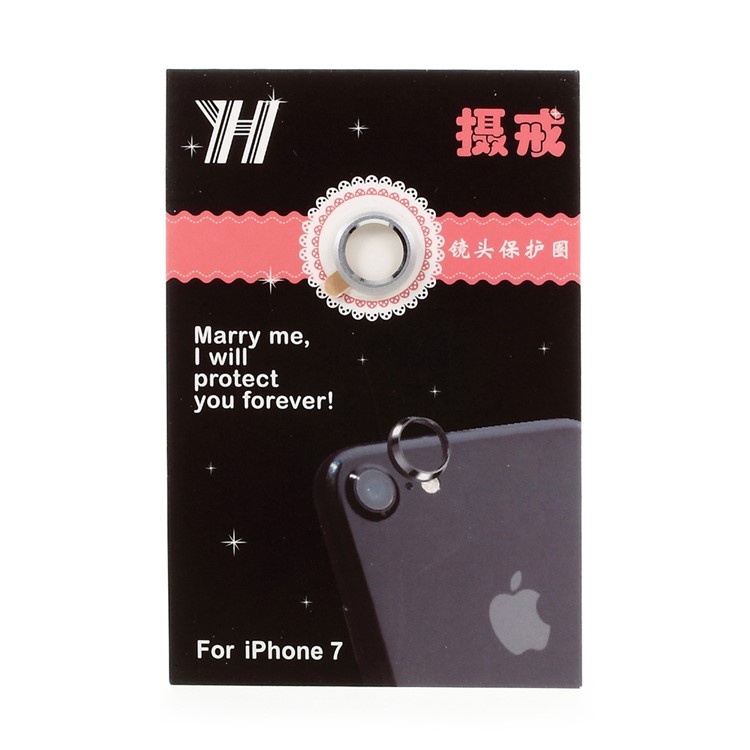 Back Camera Lens Protector Ring for iPhone 8 / 7 4.7 inch - Silver Color-4