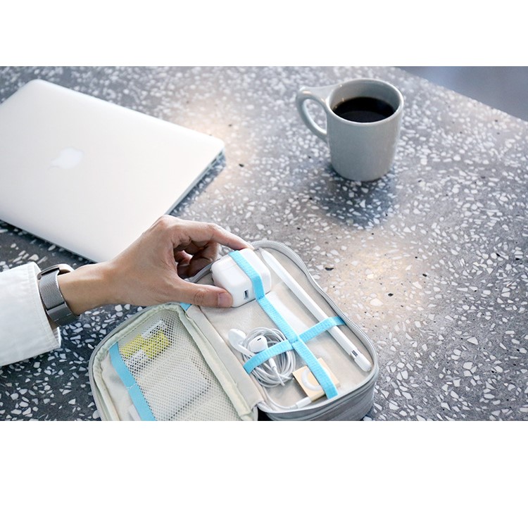 IMBLU Waterproof DuPont Tyvek Paper Storage Bag for Camera / Phone / Earphone - Grey-4