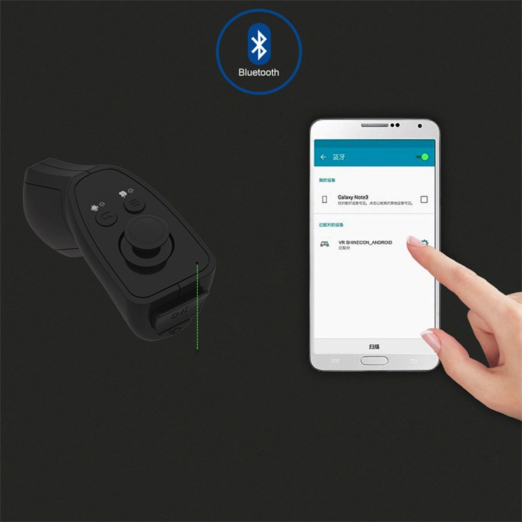 VR SHINECON 2 Wireless Bluetooth Gamepad Remote Controller Support iOS Android-12