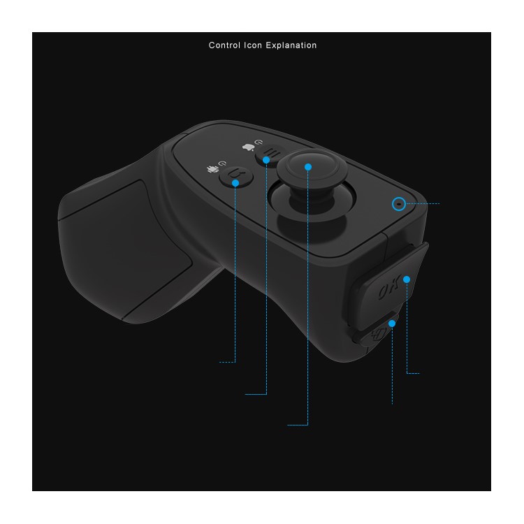 VR SHINECON 2 Wireless Bluetooth Gamepad Remote Controller Support iOS Android-5