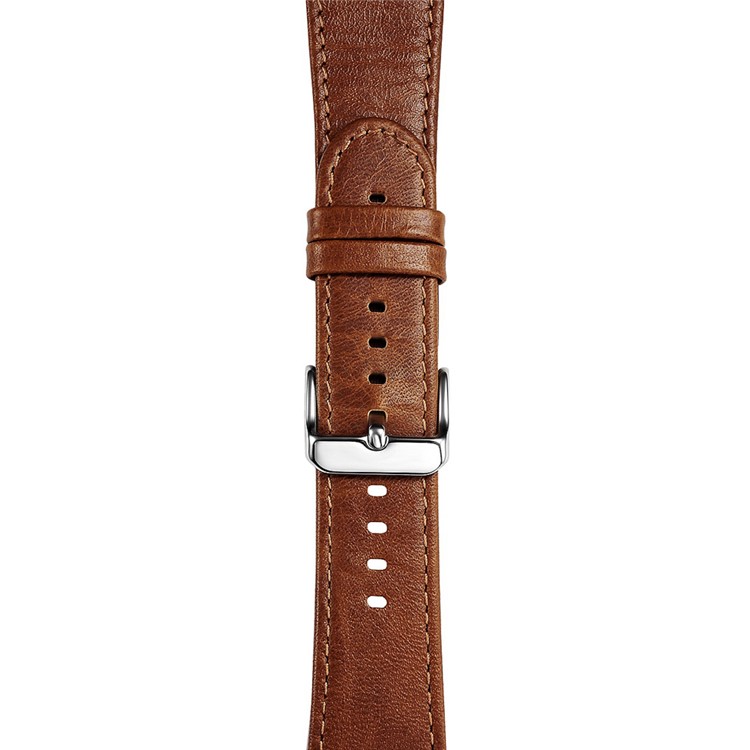 ICARER Classic Genuine Leather Wrist Strap for Apple Watch 42mm Series 1 Series 2 Series 3 - Light Brown-2