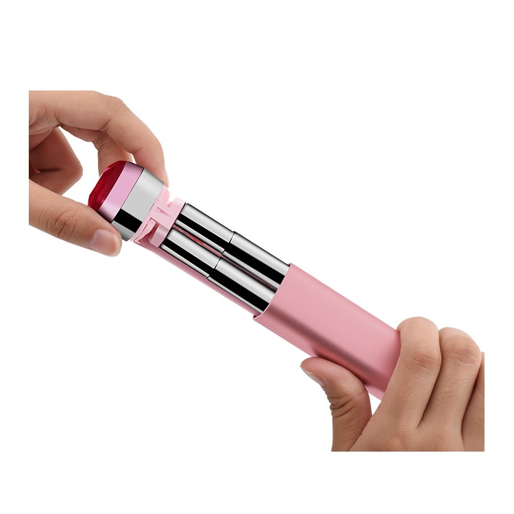 HOCO K1 Extendable 3.5mm Plug Wire Controllable Selfie Stick for iPhone Samsung Huawei - Rose Gold-5