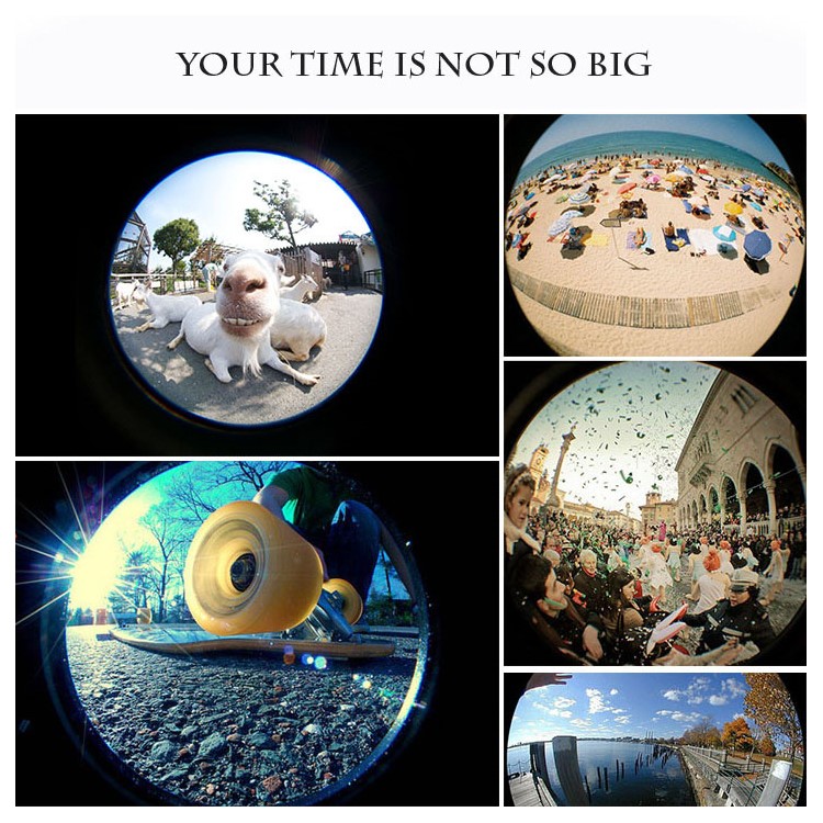 Universal Clip-on 3-in-1 Mobile Phone Camera Lens Kit 180° Fish Eye Lens + 0.67X Wide Angle Lens + Macro Lens - Black-5