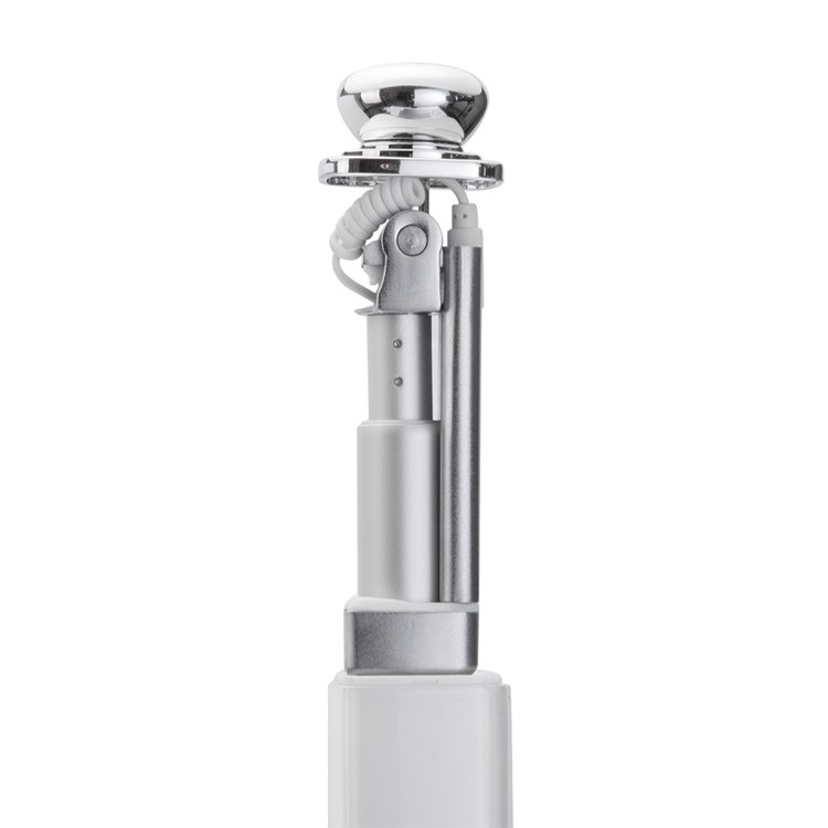 S1 Mini Lipstick Wired Monopod Extendable Selfie Stick for iPhone 6s/Huawei nova Etc - Silver Color-4