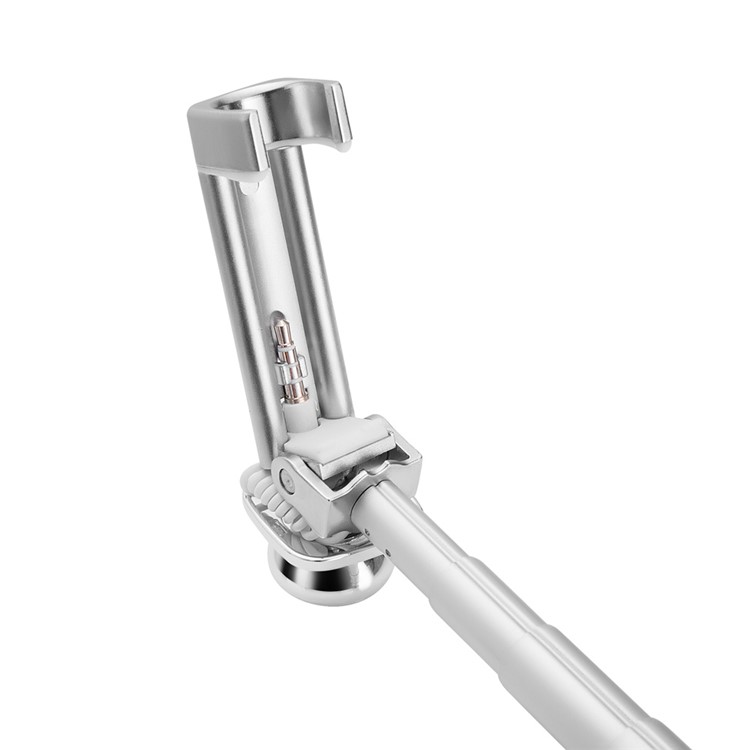 S1 Mini Lipstick Wired Monopod Extendable Selfie Stick for iPhone 6s/Huawei nova Etc - Silver Color-8