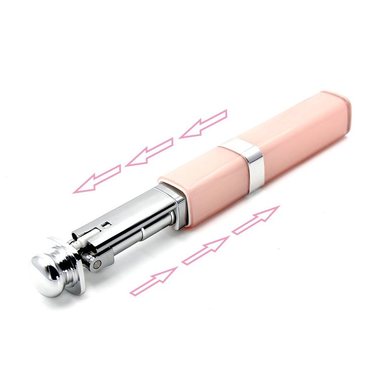 S1 Mini Lipstick Wired Selfie Stick Handheld Self-Pole for iPhone 6s/Huawei nova Etc - Pink-5
