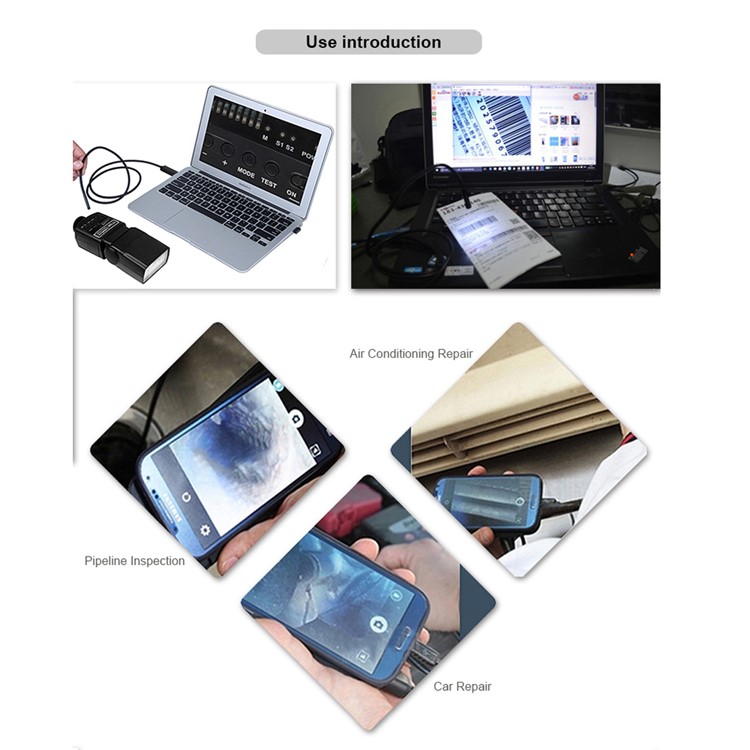 AN99 2M 8mm 6-LED 2.0MP HD 720P Android PC USB Waterproof Endoscope Inspection Video Camera - Black-7