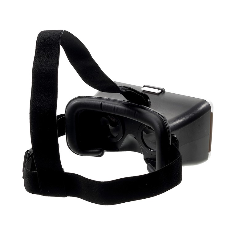 NIJIA 1688C-2 Head Mount 3D VR Virtual Reality for iPhone 7 Plus, 5.5-6.2inch Phones - Black / White-3