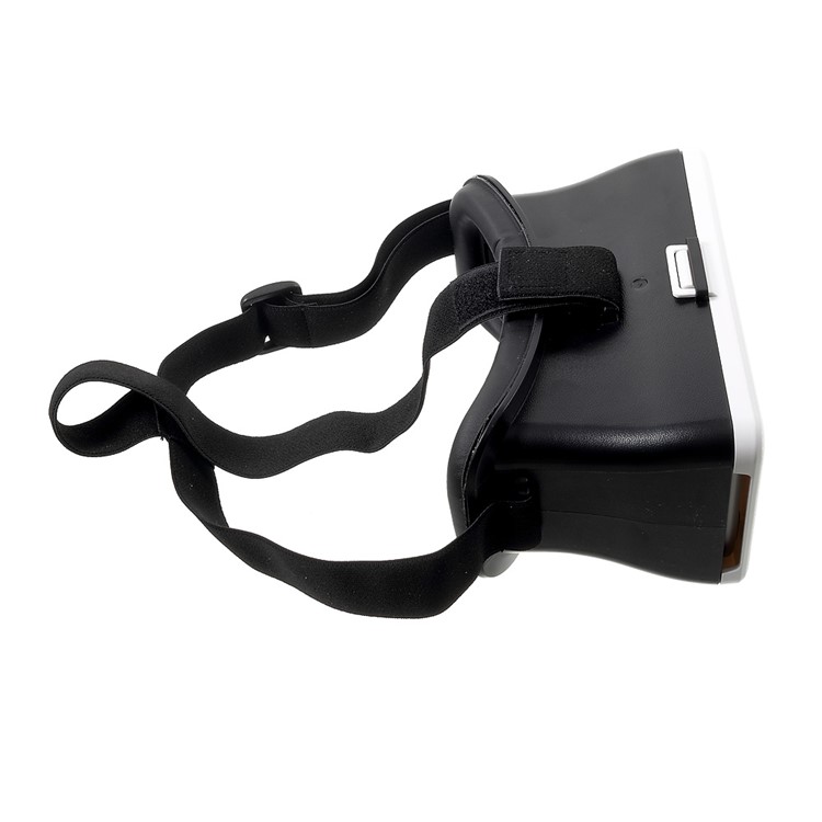 NIJIA 1688C-2 Head Mount 3D VR Virtual Reality for iPhone 7 Plus, 5.5-6.2inch Phones - Black / White-4
