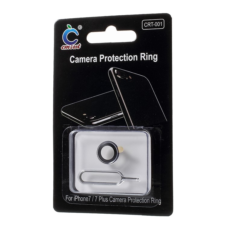CMZWT Back Camera Lens Protector Cover + Eject Pin for iPhone 8 / 7 4.7 inch - Black-4
