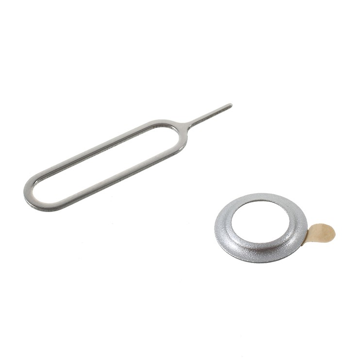 CMZWT Back Camera Lens Protection Ring + Eject Pin for iPhone 8 / 7 4.7 inch - Silver Color-3