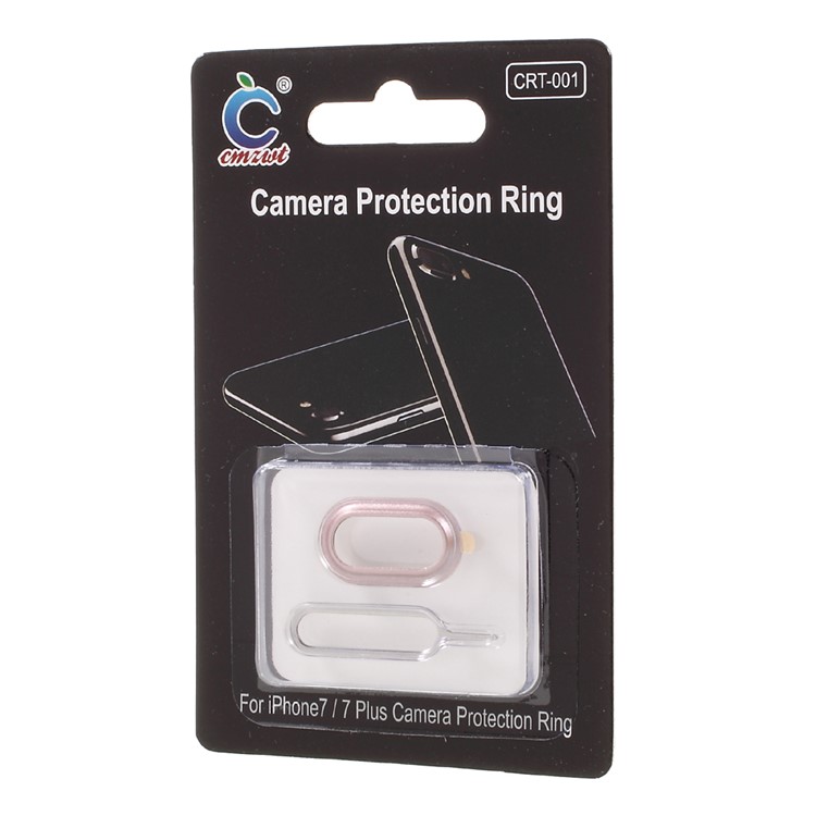 CMZWT Back Camera Lens Ring Cover Replacement + Eject Pin for iPhone 7 Plus 5.5 inch - Rose Gold Color-6