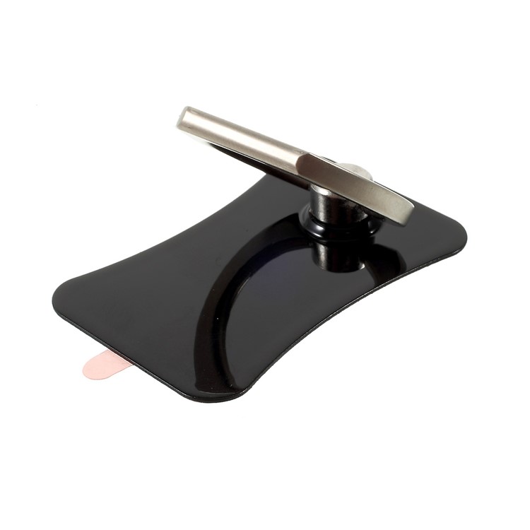 CMZWT Metal Ring Holder Stand 360-Degree Rotation for Cellphone Tablet - Jet Black-2
