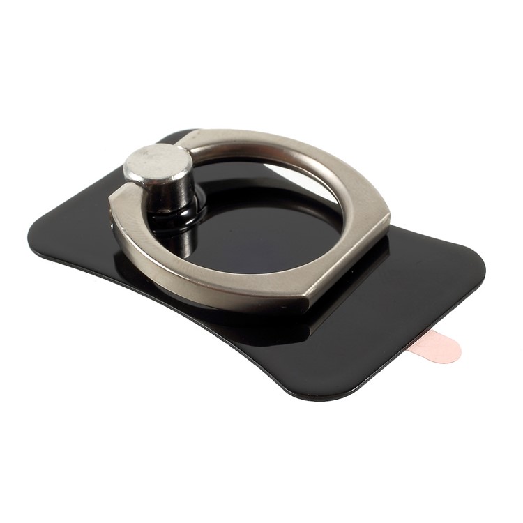 CMZWT Metal Ring Holder Stand 360-Degree Rotation for Cellphone Tablet - Jet Black-4