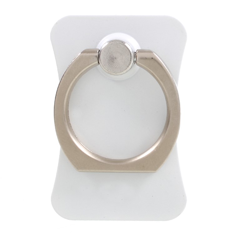 CMZWT 360-Degree Rotating Metal Finger Ring Holder for Cellphone Tablet - White-2