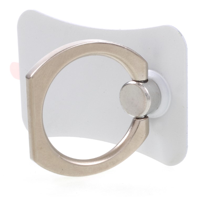 CMZWT 360-Degree Rotating Metal Finger Ring Holder for Cellphone Tablet - White-3