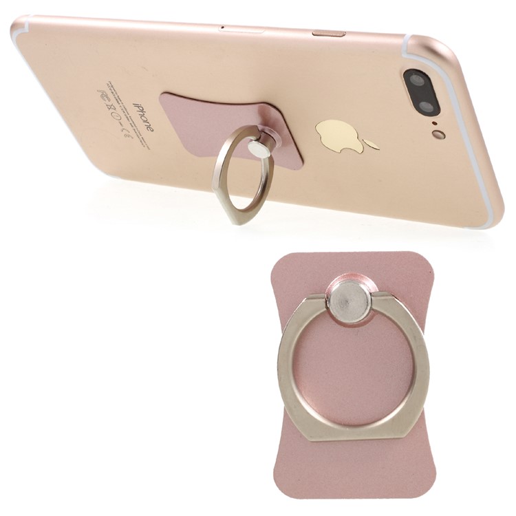 CMZWT Metal Ring Holder Finger Grip Stand for Cellphone Tablet - Rose Gold Color-1