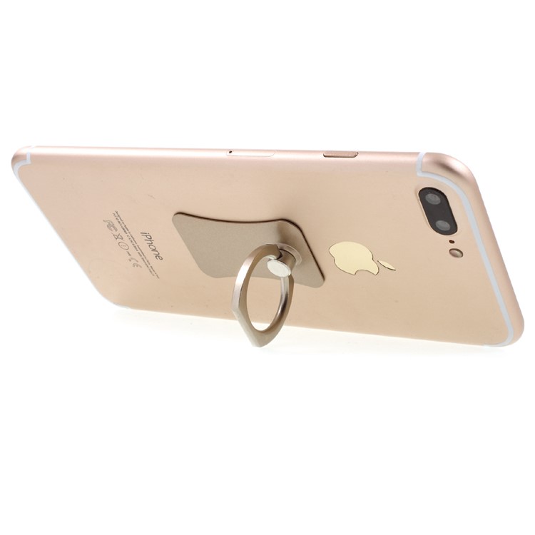 CMZWT Metal Finger Ring Grip Stand 360-Degree Rotation for Cellphone Tablet - Gold Color-4