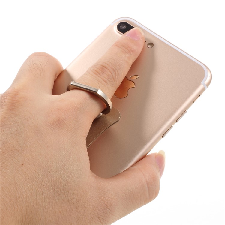 CMZWT Metal Finger Ring Grip Stand 360-Degree Rotation for Cellphone Tablet - Gold Color-5