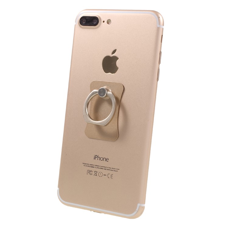 CMZWT Metal Finger Ring Grip Stand 360-Degree Rotation for Cellphone Tablet - Gold Color-6