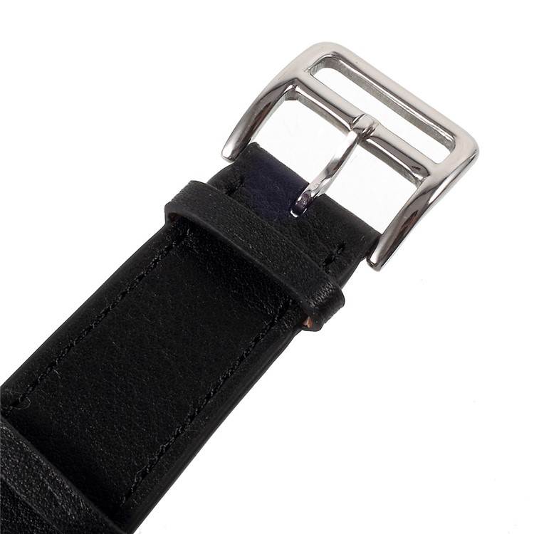 Single Tour Genuine Leather Watch Band for Apple Watch Series 1 Series 2 Series 3 42mm - Black-6