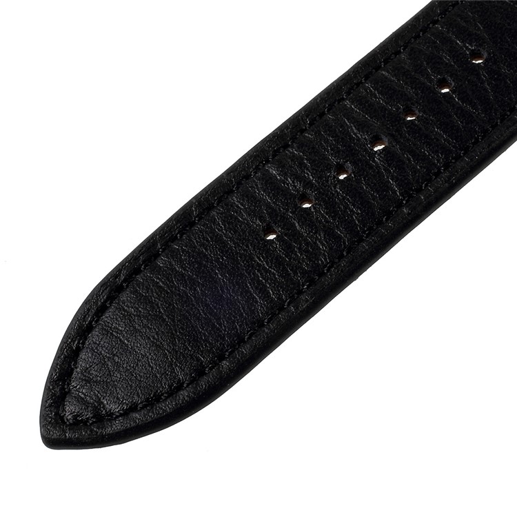 Single Tour Genuine Leather Watch Band for Apple Watch Series 1 Series 2 Series 3 42mm - Black-7