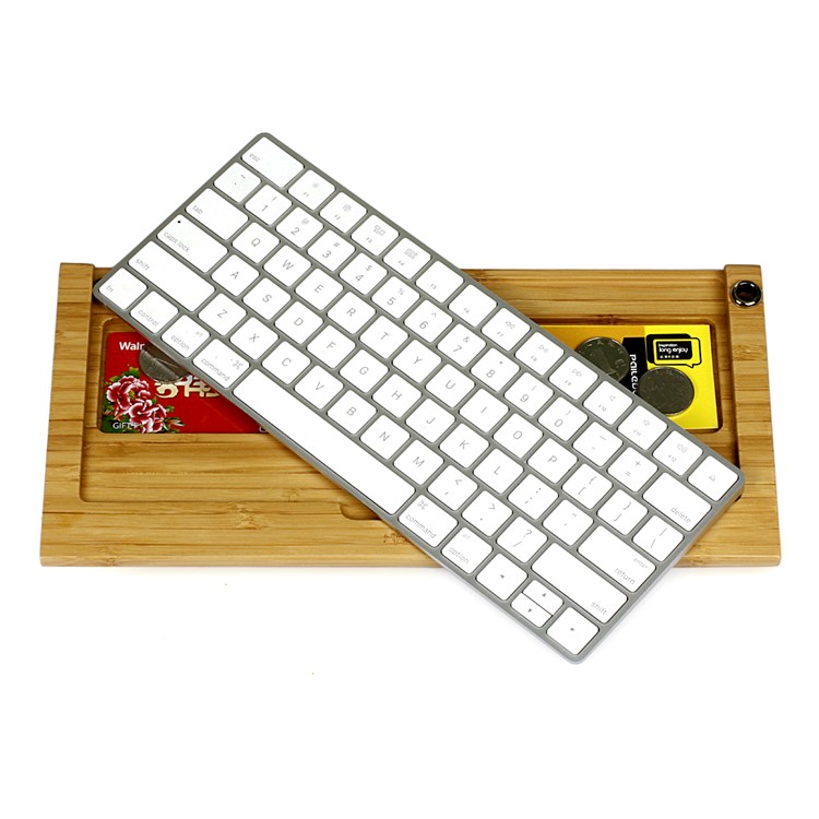 SAMDI Wooden Keyboard Tray Holder for Apple iMac Bluetooth Keyboard 2 Generation - Bamboo-10