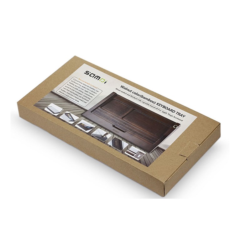 SAMDI Wooden Keyboard Tray Holder for Apple iMac Bluetooth Keyboard 2 Generation - Bamboo-15