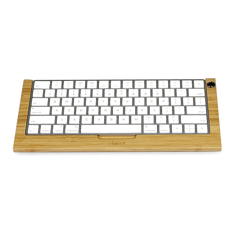 SAMDI Wooden Keyboard Tray Holder for Apple iMac Bluetooth Keyboard 2 Generation - Bamboo-2