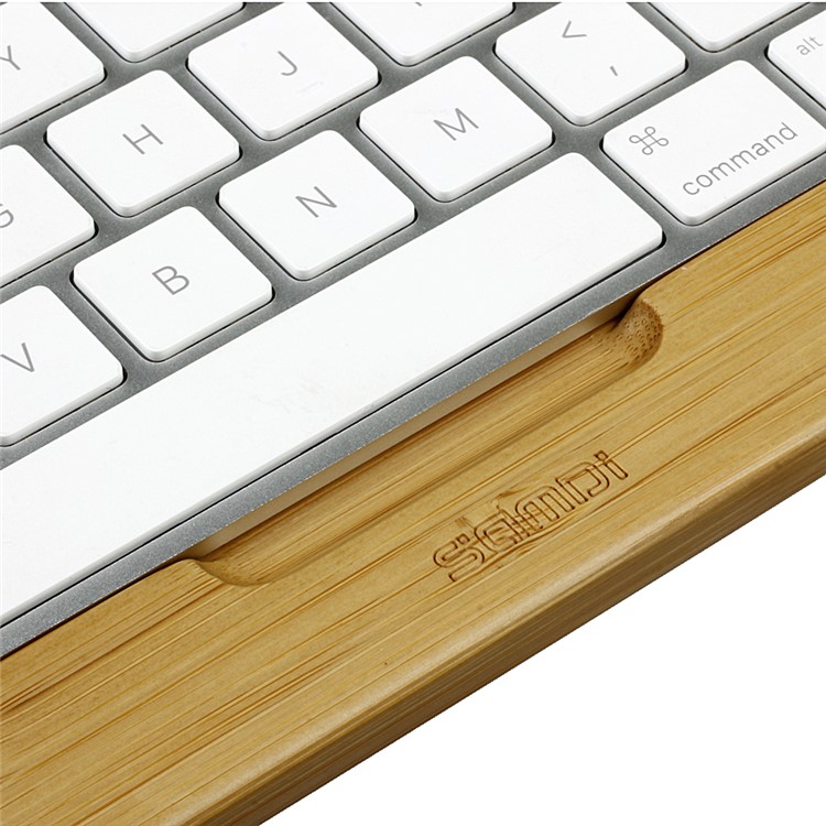 SAMDI Wooden Keyboard Tray Holder for Apple iMac Bluetooth Keyboard 2 Generation - Bamboo-9