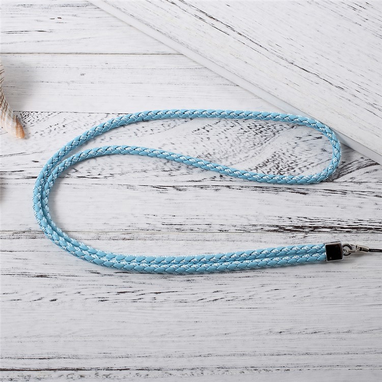 Woven Pattern Universal Hand Wrist Strap Lanyard for Cellphone Camera - Baby Blue-2