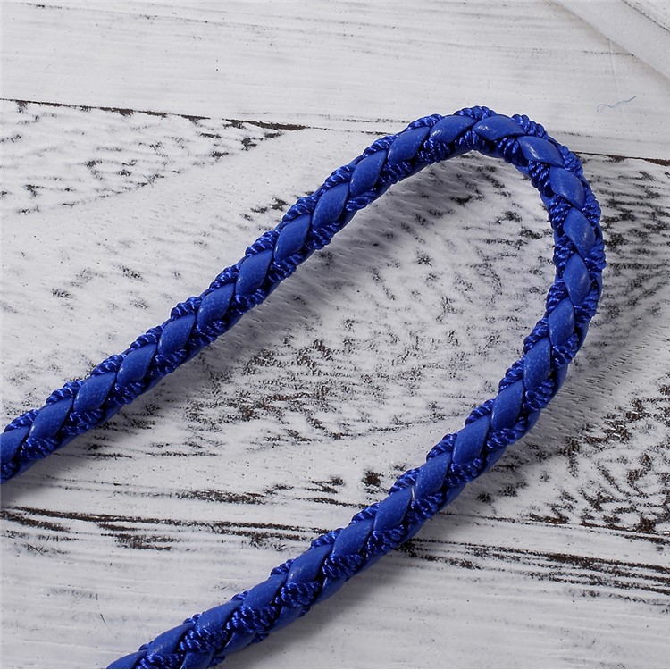 Woven Pattern Universal Long Lanyard Neck Strap String for Cellphone Camera - Dark Blue-4