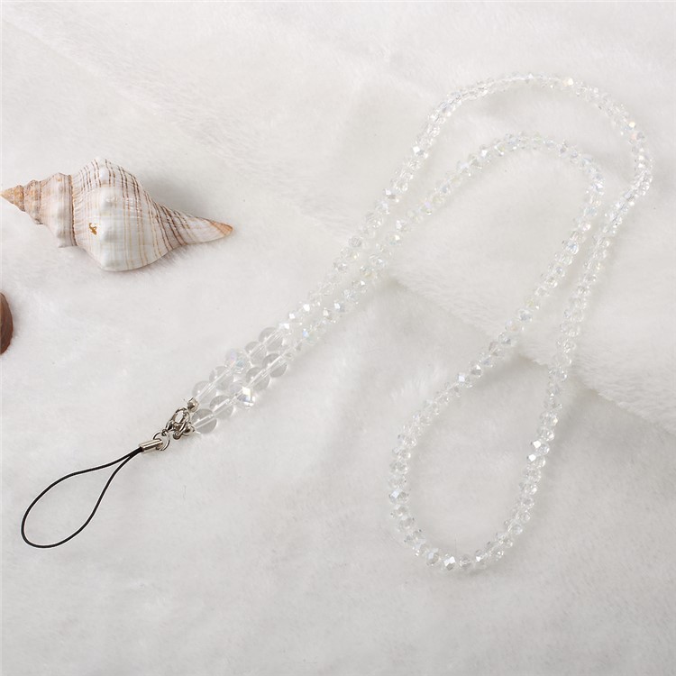 Detachable Long Lanyard Neck Strap for Cellphone Camera - Transparent-1