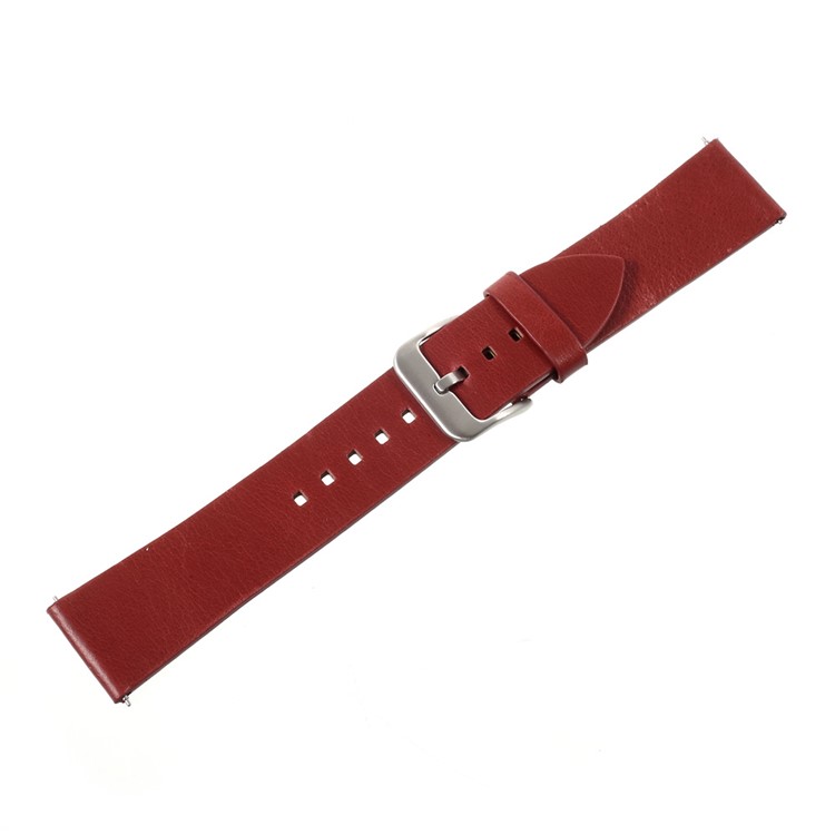 Breathable Genuine Leather Watch Band Strap for Samsung Gear S3 Frontier / S3 Classic - Red-1