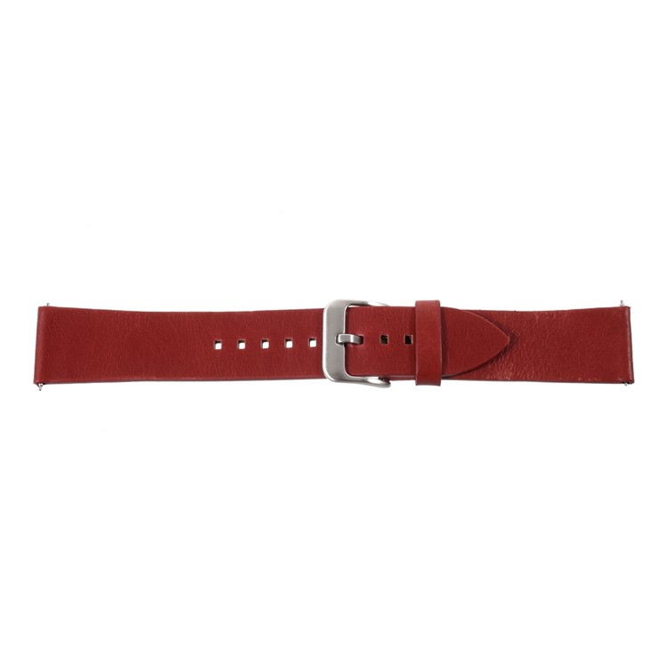 Breathable Genuine Leather Watch Band Strap for Samsung Gear S3 Frontier / S3 Classic - Red-2