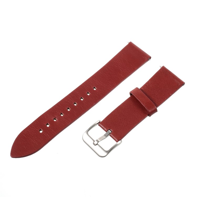 Breathable Genuine Leather Watch Band Strap for Samsung Gear S3 Frontier / S3 Classic - Red-3