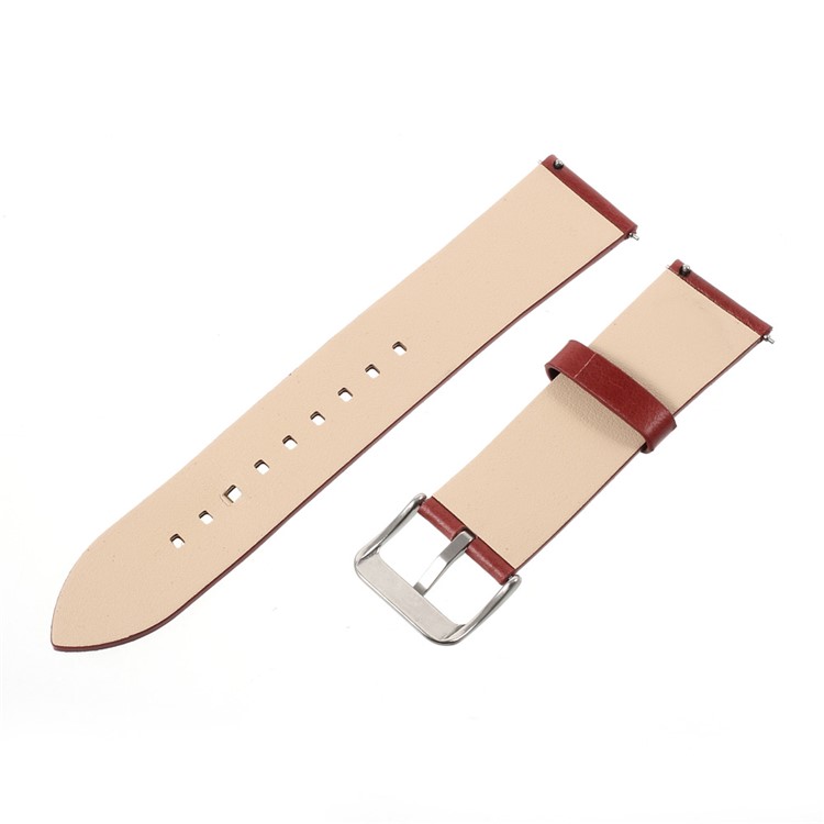 Breathable Genuine Leather Watch Band Strap for Samsung Gear S3 Frontier / S3 Classic - Red-4