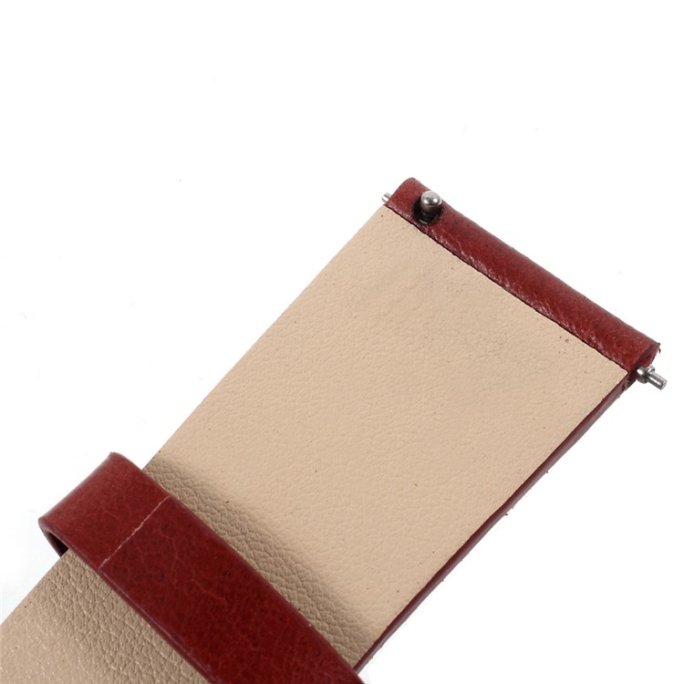 Breathable Genuine Leather Watch Band Strap for Samsung Gear S3 Frontier / S3 Classic - Red-5