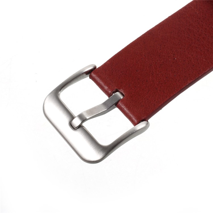 Breathable Genuine Leather Watch Band Strap for Samsung Gear S3 Frontier / S3 Classic - Red-6