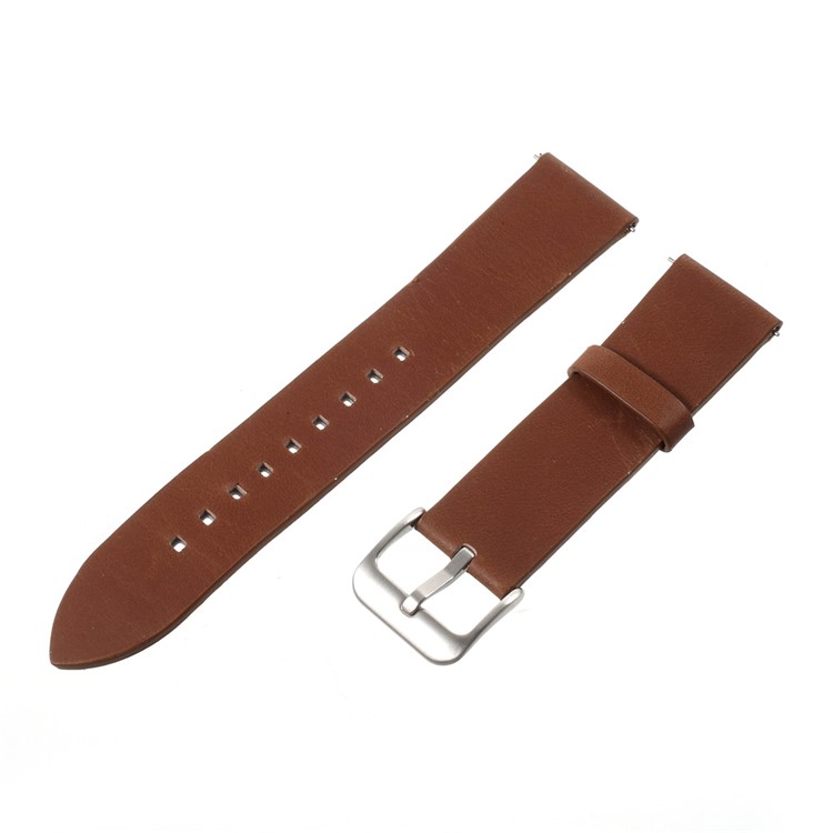 Breathable Genuine Leather Watch Band Wrist Strap for Samsung Gear S3 Frontier / S3 Classic - Brown-3