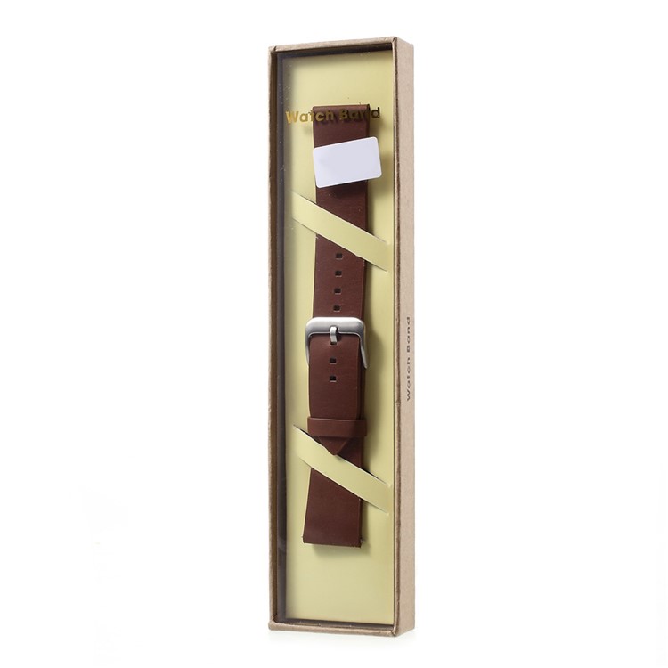 Breathable Genuine Leather Watch Band Wrist Strap for Samsung Gear S3 Frontier / S3 Classic - Brown-5