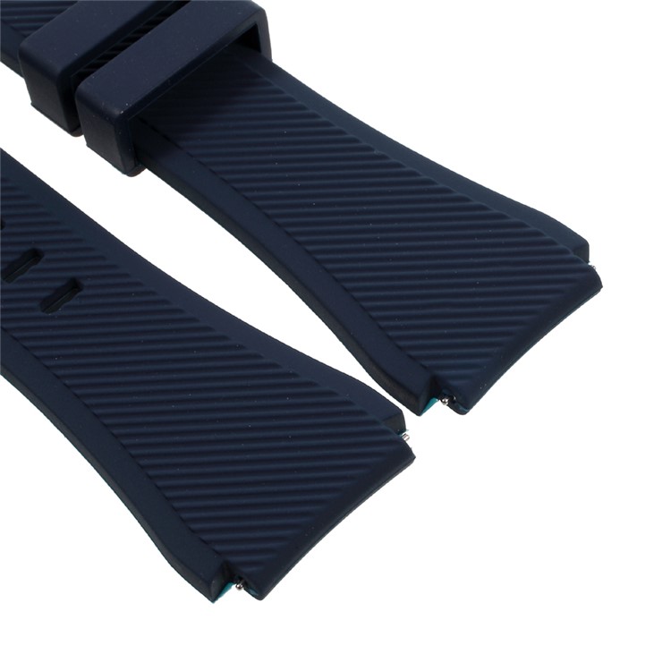 Silicone Watch Band Wrist Strap for Samsung Gear S3 Classic / Frontier - Black Blue-2