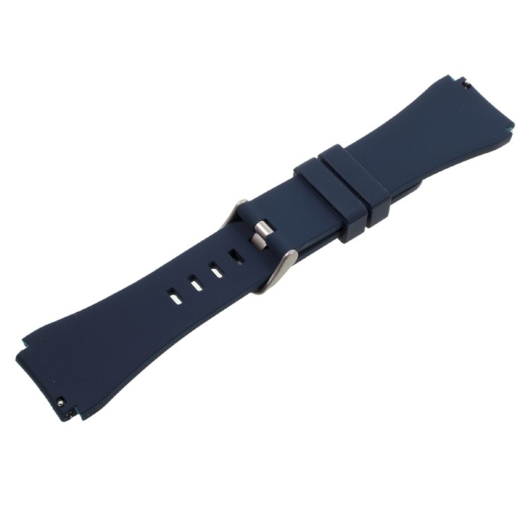 Silicone Watch Band Wrist Strap for Samsung Gear S3 Classic / Frontier - Black Blue-5