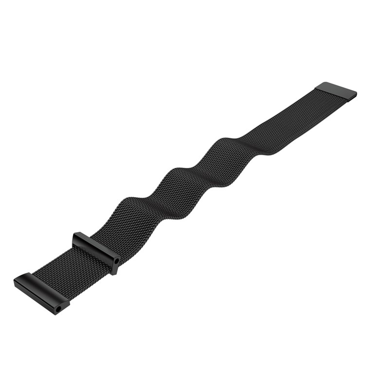 Milanese Loop Magnetic Stainless Steel Mesh Watch Strap for Garmin Fenix 3 - Black-4