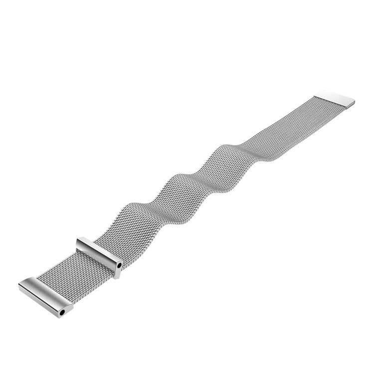 For Garmin Fenix 3 Smart Watch Band Milanese Loop Stainless Steel Replacement Strap - Silver Color-4