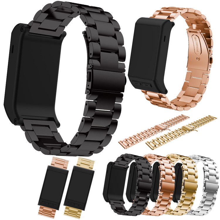 Classic Stainless Steel Watch Band for Garmin Vivoactive HR - Black-5